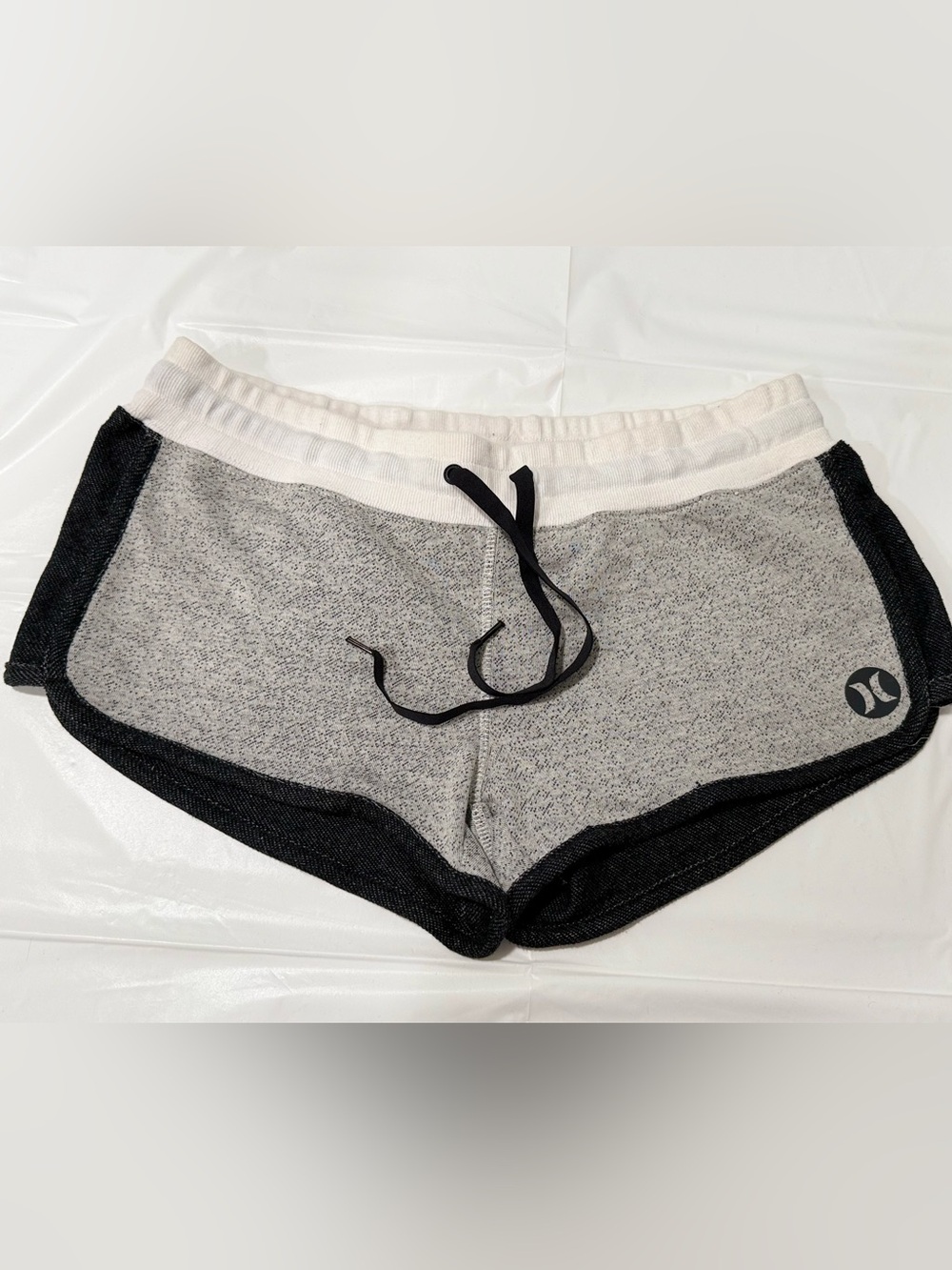 Hurley Gray, Black & White Athletic Knit Shorts